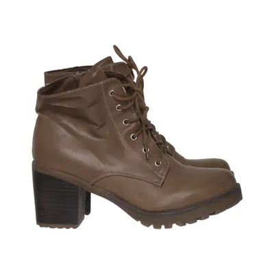 Bottes à talons (Marron) de Mode Queen