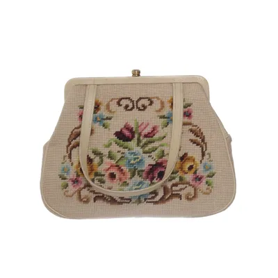 Handtas (Beige, Meerkleurig) Wol