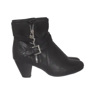 Heeled boots (Black) from Hotspot Faux leather