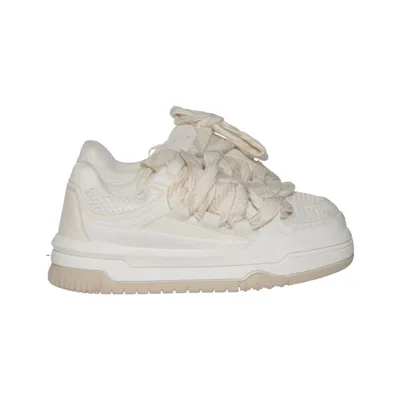 Sneakers (White, Beige) from Bershka