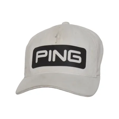 Casquette de baseball (Blanc, Noir) de Ping Élasthane, Polyester