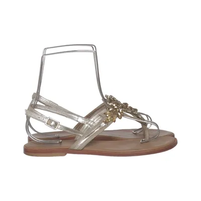 Sandaler (Guldfärgad, Beige) från GKM Skinn