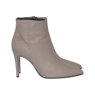 Heeled boots (Beige) from A Pair Leather