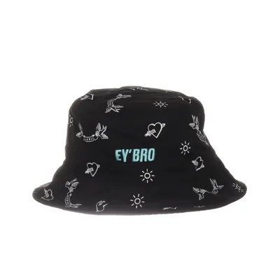 Buckethatt (Svart, Vit) från Ey Bro Bomull