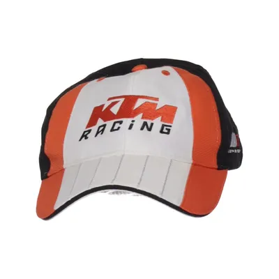 Honkbalpet (Zwart, Wit, Oranje) van KTM Katoen, Polyester