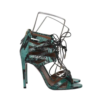 Sandales à talons hauts (Turquoise, Noir, Multicolore) de Aquazzura Cuir