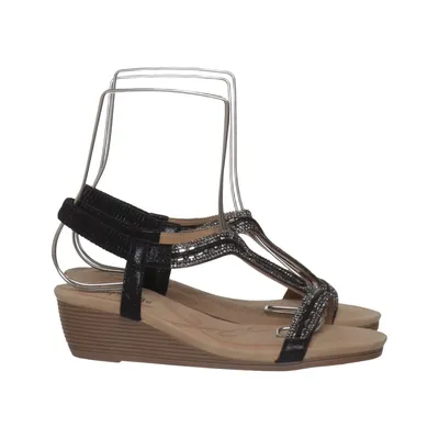 Sleehakken (Zwart, Beige) van Super Me Leer