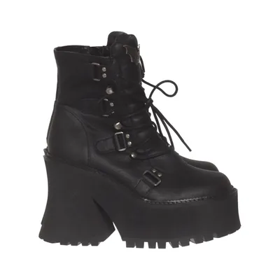 Laced boots (Black) from Killstar