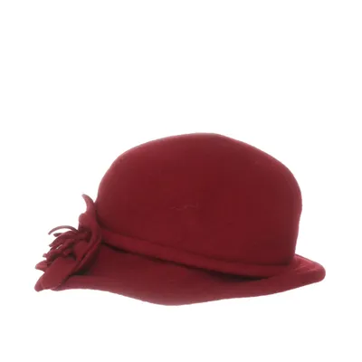Cloche hat (Red) from Woolmark Wool