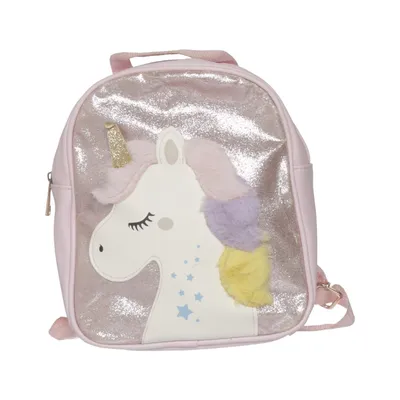 Rugzak (Roze, Meerkleurig) van Glitter Polyester, Polyurethaan