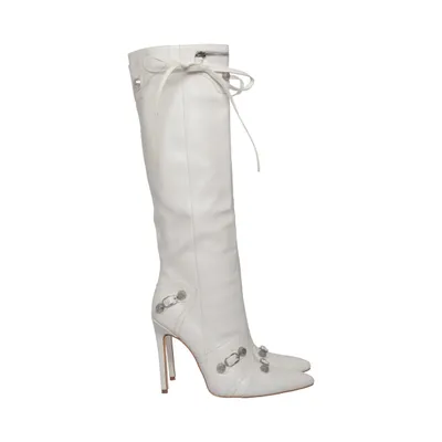 Bottes (Blanc) Cuir