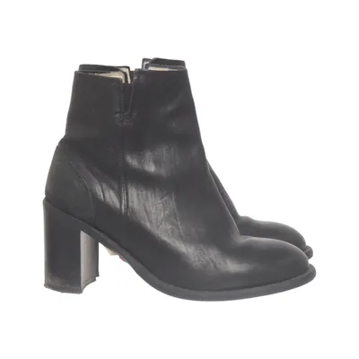 Bottes à talons (Noir) de Sneaky Steve Cuir