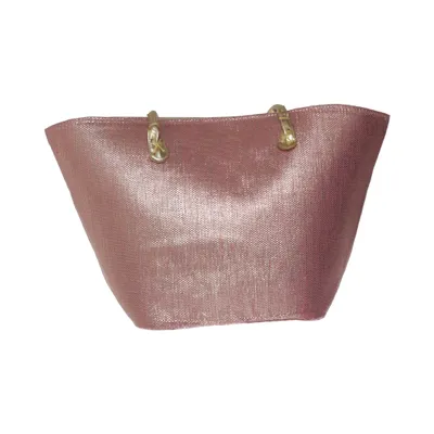 Beach bag (Brown, Gold)