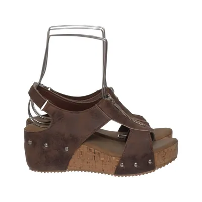 Chaussure compensées (Marron) Faux cuir, Polyuréthane