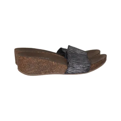 Slip-ins (Brun, Silverfärgad) från Lazamani Skinn