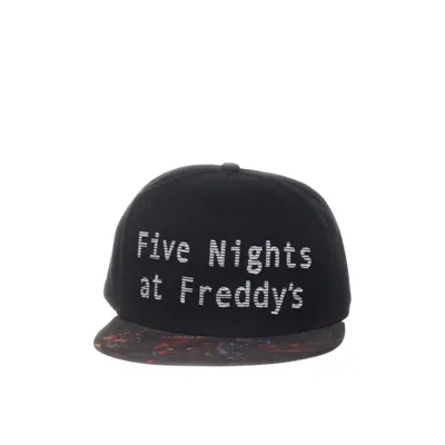 Baseballkeps (Svart, Flerfärgad) från Five Nights at Freddy's Akryl, Bomull, Polyester, Ull