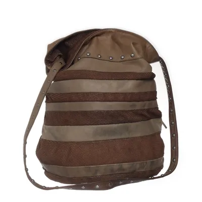 Skuldertaske (Brun, Beige)