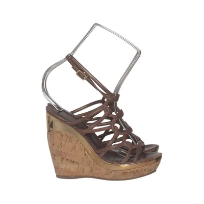 Chaussure compensées (Marron, Or) de Werner