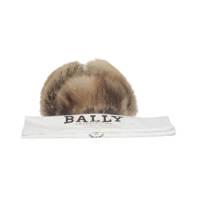 Pelskasket (Brun, Beige) fra Bally Rævepels, Læder