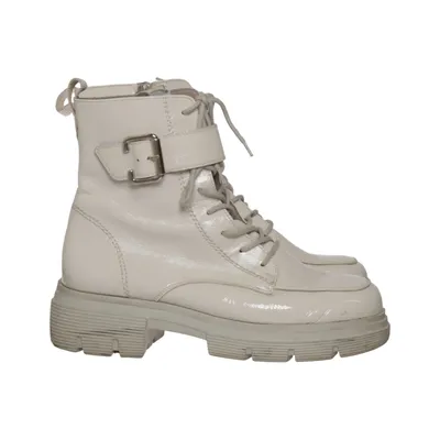 Veterlaarzen (Beige) van Paul Green Leer
