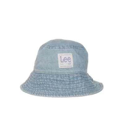 Bucket hat (Blauw) van Lee x H&M Katoen, Linnen