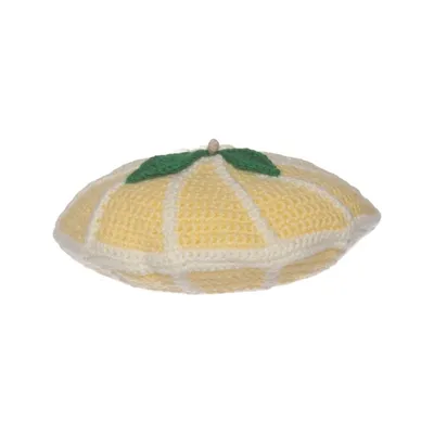 Baret (Geel, Wit) van Handmade with Love