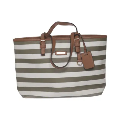 Handtas (Bruin, Wit) van NYPD Polyester, Polyurethaan