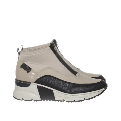 Enkellaarzen (Beige, Zwart, Wit) van Rieker