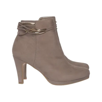 Bottes à talons (Beige) de DS Shoes by DinSko
