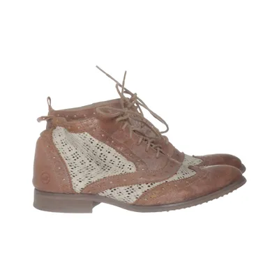 Bottes à lacets (Marron, Blanc) de Bronx
