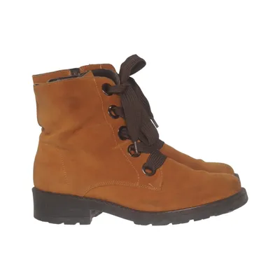Laced boots (Brown) from Luftpolster Leather