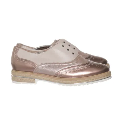 Brogues (Vit, Beige) från Be Natural Skinn