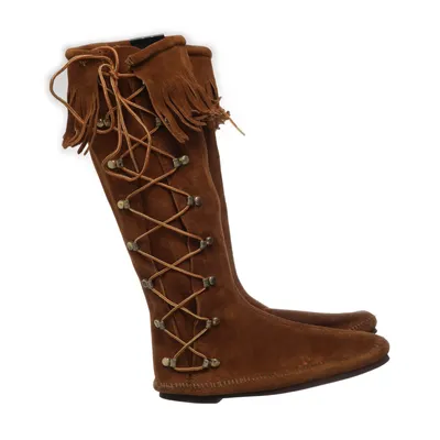 未使用 MINNETONKA ブラウン 28センチ US10インチ Amazon