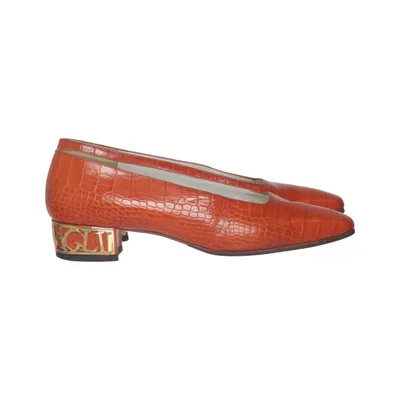 Pumps (Orange) from Bruno Magli Leather