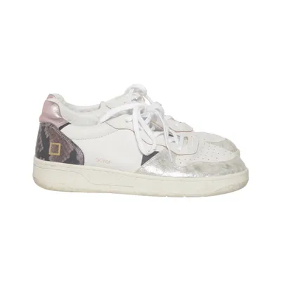 Sneakers (White, Pink, Multicolored) from Date Leather