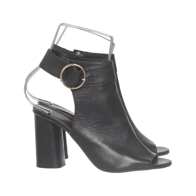High heel sandals (Black) from Cobler Leather