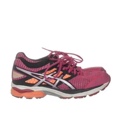 Running shoes (Pink, Black, Orange) from Asics