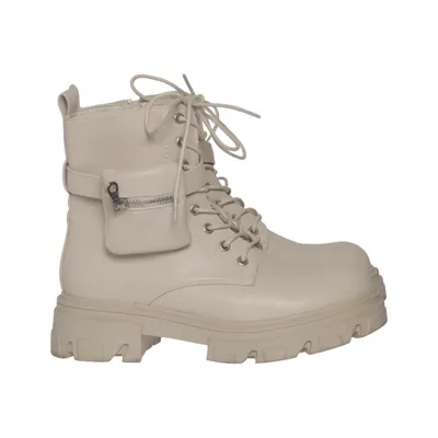 Bottes à lacets (Beige) de Catwalk