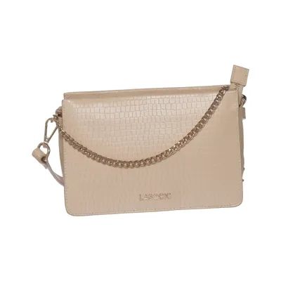 Schoudertas (Beige) van Lasocki Leer, Polyester