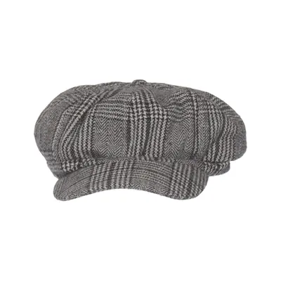 Newsboy cap (Grå, Svart) från Lindex Polyester, Viskos, Ull