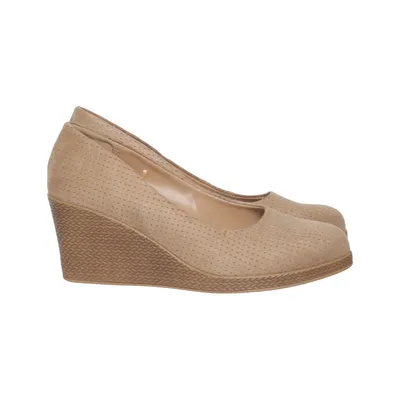 Keilschuhe (Beige) von Clara Barson Leder