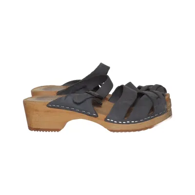 Clogs (Blue) from Moheda Leather