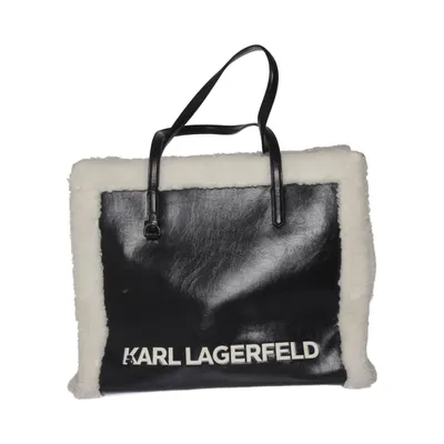 Handtas (Zwart, Wit) van Karl Lagerfeld Polyurethaan, Gerecycled polyester