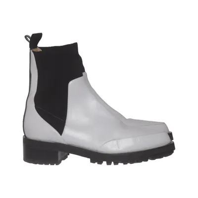 Bottines Chelsea (Blanc, Noir) de Sportmax by MaxMara
