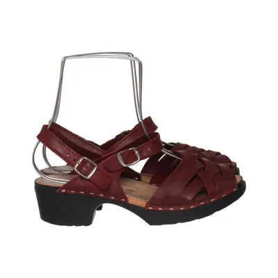 Sabots (Rouge) de Inga From Sweden Cuir