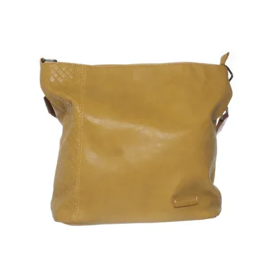 Shoulder-bag (mustard yellow shopper) from Enrico Benetti