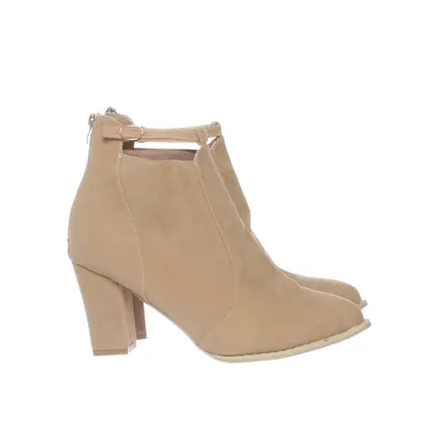 Støvletter (Beige) Imiteret ruskind