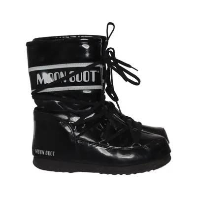 Laced boots (Black) from Moon Boot Leather