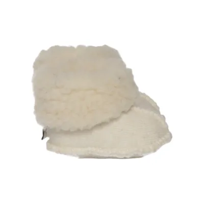 Baby booties (White) from Alwero Wool