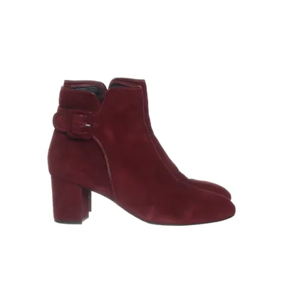 Ankle boots (Red) from L.K. Bennett Suede
